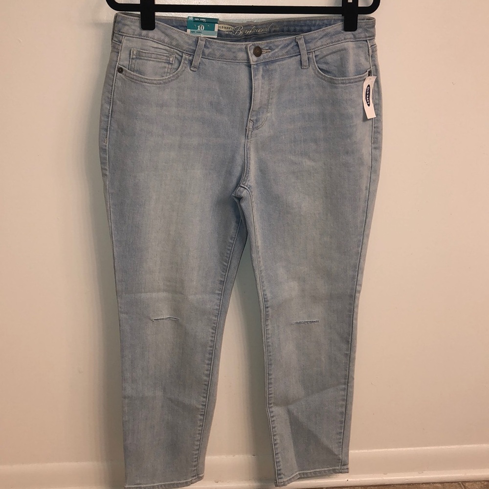 Old Navy Boyfriend Straight Jeans Size 10 Color Blue